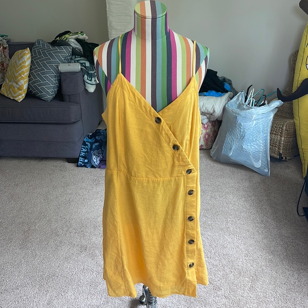 Yellow Button Sundress - image 1